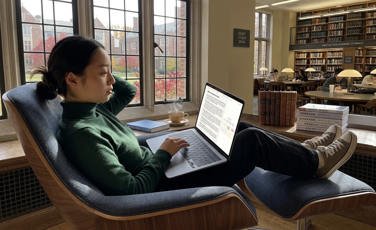 Students writing research papers