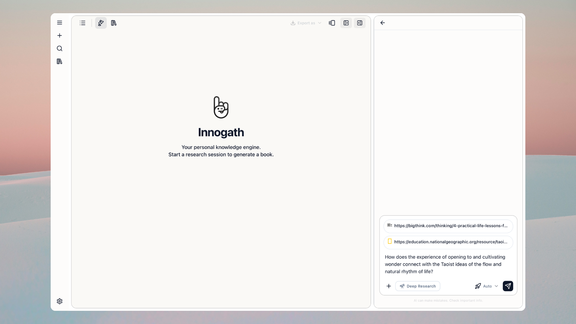Upload sources — PDFs, YouTube, URLs
